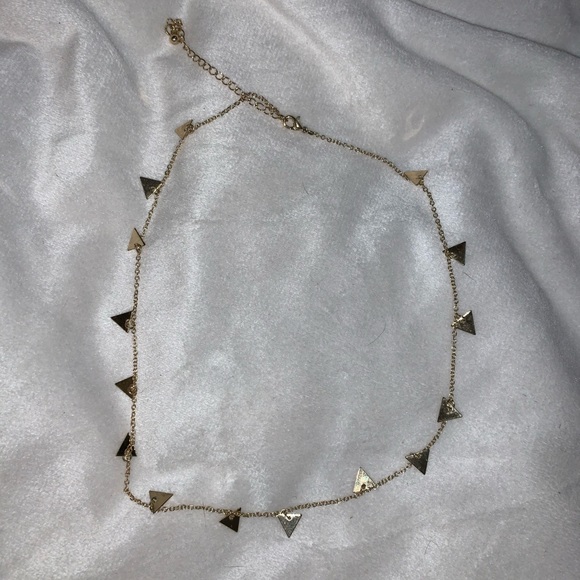 Gold Triangle Necklace - Picture 1 of 1